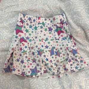 Azarhia Colorful Star Patterned Skirt sz S/6